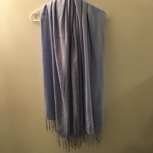 Periwinkle blue pashmina scarf